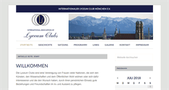 Desktop Screenshot of lyceumclub-muenchen.de
