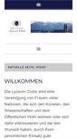 Mobile Screenshot of lyceumclub-muenchen.de