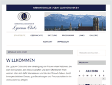 Tablet Screenshot of lyceumclub-muenchen.de